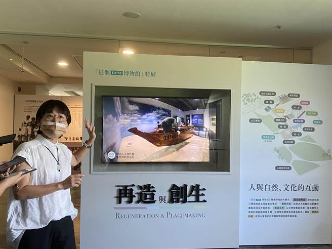 歷经2年，国立台湾史前文化博物馆将于25日部分开放。图为馆方人员解说导览。（蔡旻妤摄）