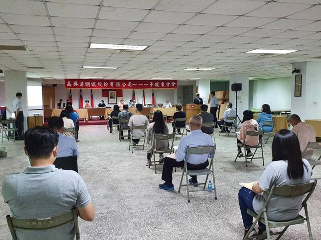 （高兴昌23日召开股东常会，由董事长吕泰荣主持。图／高兴昌钢铁提供）