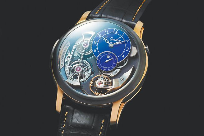 独立制表师Romain Gauthier的Logical One Bi-color芝麻炼机芯腕表，558万元。（瑞博品提供）
