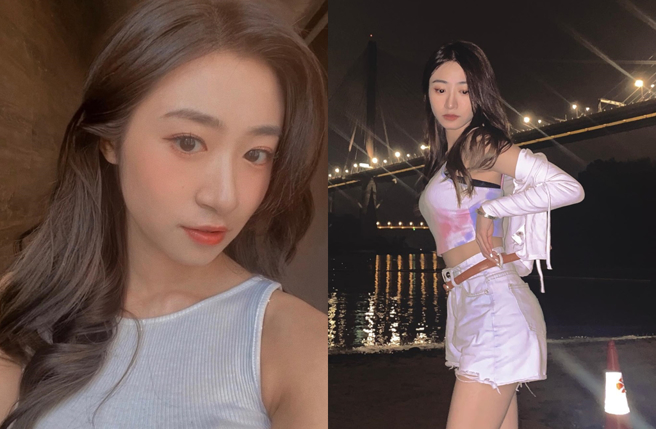 黄紫恩先前曾穿格纹迷你裙露出黑色底裤。（图／翻摄自jojotszyan IG）