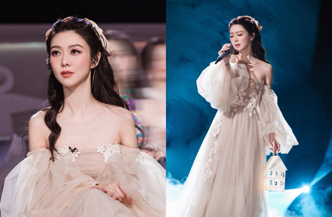 香港女星薛凱琪保養得宜，仍然看起來和少女一樣。（圖／微博）