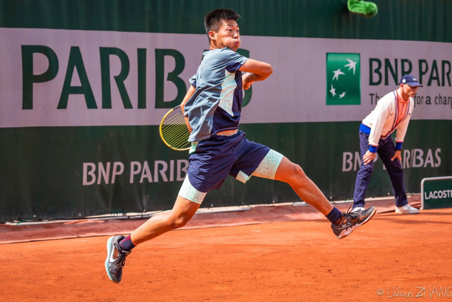 職業男網球員曾俊欣本周世界排名來到第86。(資料照／展逸國際行銷提供)