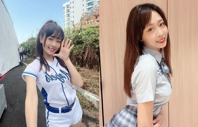 有「小夏语心」称号的富邦悍将啦啦队Fubon Angels队长卡卡（唐禹菁）。(图/ 摘自Cali卡儿IG)