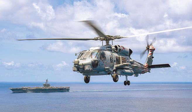 美军MH-60R反潜直升机。（摘自美军印太司令部官网）