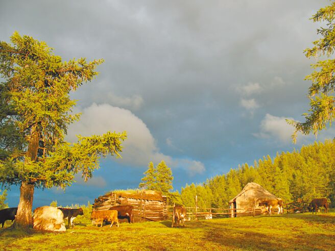黄昏骤雨初歇的林海孤岛。（东美文化提供）