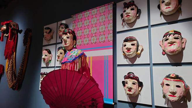 蕭壠文化園區A11藝陣館的《雲端香路．數位陣法：陣頭和他們的產地》展覽。（蕭壠文化園區提供／張毓翎台南傳真）