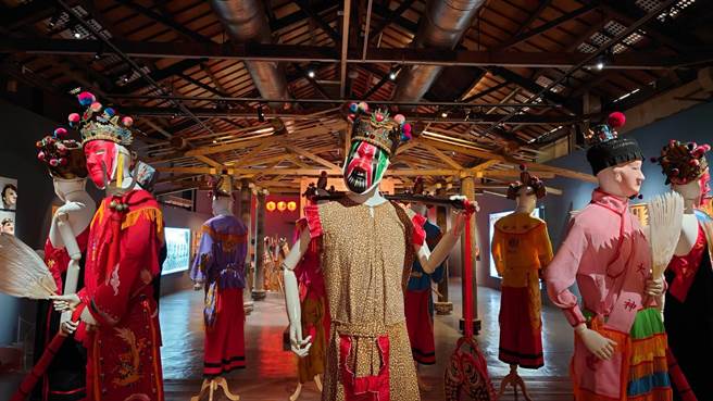 蕭壠文化園區A11藝陣館的《雲端香路．數位陣法：陣頭和他們的產地》展覽。（蕭壠文化園區提供／張毓翎台南傳真）