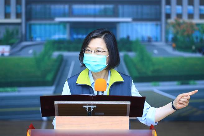 总统蔡英文。（台中市政府提供／冯惠宜台中传真）