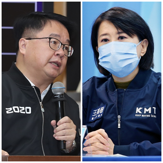 民進黨立委吳秉叡（左）、台北市議員王鴻薇（右）。（資料照片，劉宗龍、范揚光攝）