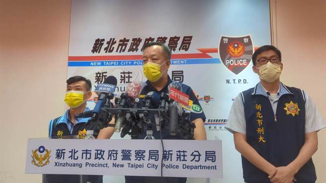 新莊警分局長林温柔指出，初步了解雙方是因為債務糾紛，警方後續也會深入釐清案情，絕不容許有不法分子在轄區滋事，若滋事必定嚴懲嚴辦，一個都逃不掉。圖中為新莊警分局長林温柔，圖左為偵查隊長徐子胤。(黃敬文攝)