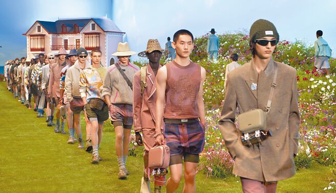 Dior 2023春夏男装有着迪奥先生与Duncan Grant艺术作品的意识交流，极富哲理。（Dior提供）