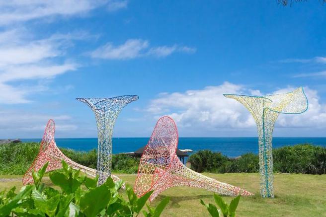 2022東海岸大地藝術節作品_撒部噶造－欣賞她，也要愛護她。　圖：東部海岸風景區管理處／提供
