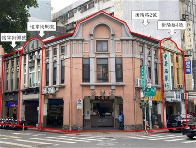 台北市文资会27日审查衡阳路4号、怀寧街96号、怀寧街98号建物，皆指定为市定古蹟。（台北市文化局提供／张立勋台北传真）