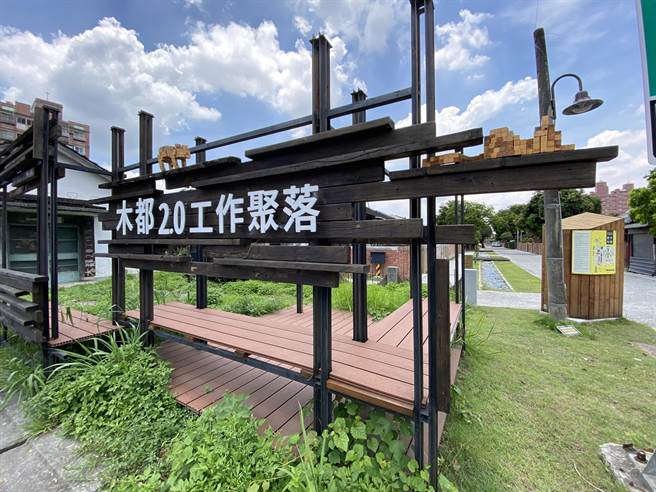 嘉義舊監宿舍群部分建築整修後作為木業實驗工場。（廖素慧攝）