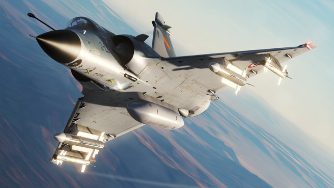 幻象2000C战机，翼下携挂的是超级530半主动中程飞弹与魔术2型短程飞弹。(图/法国空军)