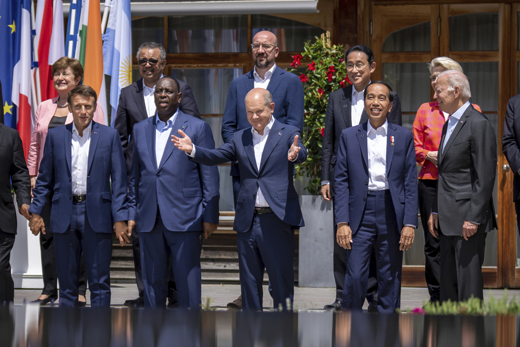 G7領導人合影（圖/美聯社）