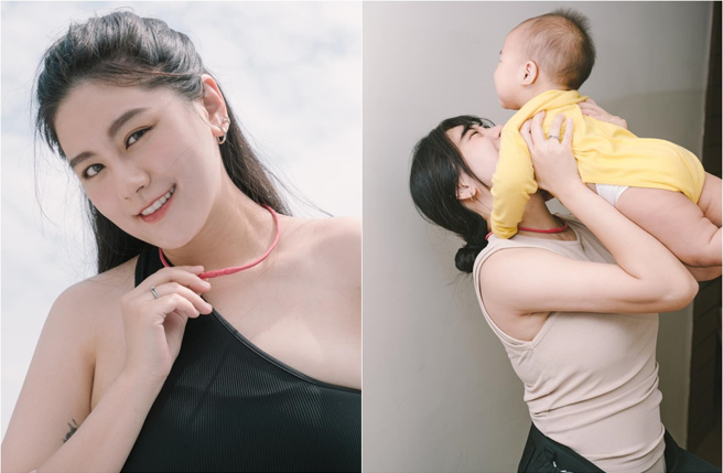 小蛮和艺人邵翔育有1子。(图/小蛮 FB)