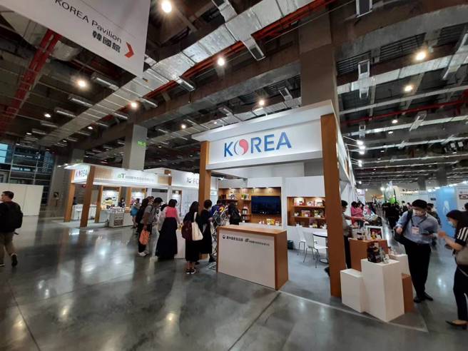 2022台湾食品展韩国馆大放异彩。（图／韩国农水产食品流通公社提供）
