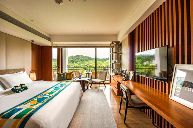 MINI设计师将大溪笠復威斯汀广受欢迎的15坪单间套房注入风格独具的MINI Style。(戴志扬翻摄)