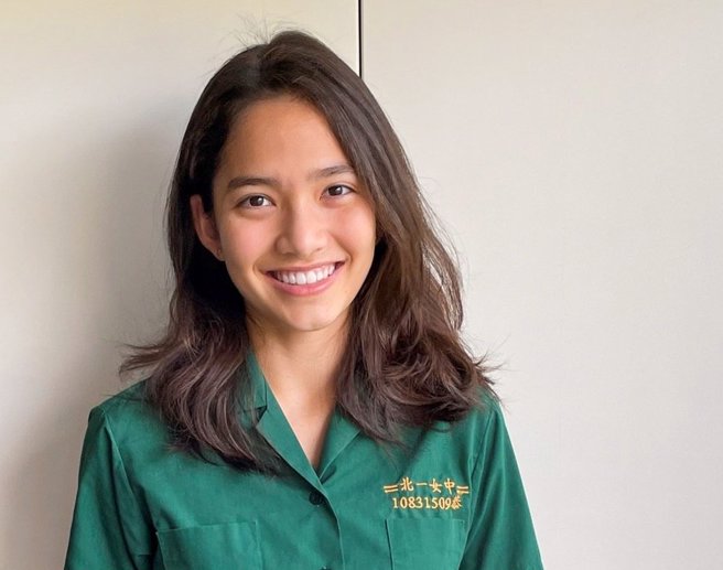 北一女混血正妹从小到大都没补习，最后竟然成功录取耶鲁大学。（图／翻摄自王兰芬脸书）