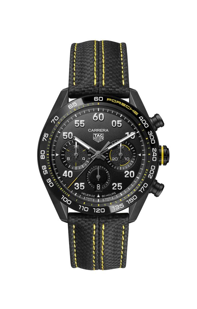 TAG Heuer 泰格豪雅 Carrera 保時捷聯名限量計時腕錶，23萬2200元。（TAG Heuer 泰格豪雅提供）