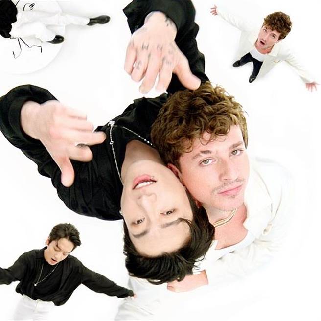 CP查理（左）今年再度找来柾国合作〈Left and Right〉。（华纳音乐国外部提供）