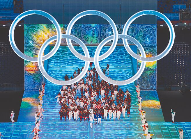 大陆全国人大常委会会议24日通过修订《中华人民共和国体育法》，被视为是北京为避免重演美国等国今年初「外交抵制」北京冬奥等国际赛事的一项法律法制措施。（新华社）