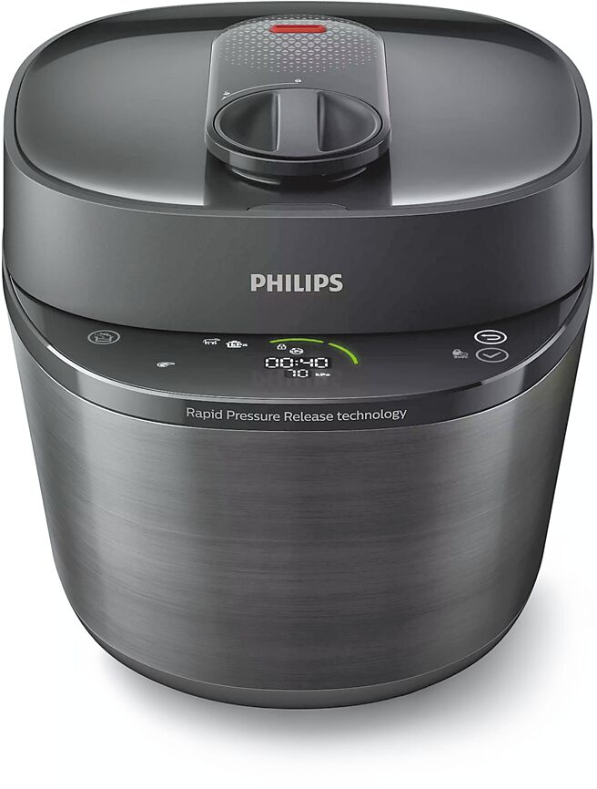 新光三越PHILIPS快速泄压智慧万用锅（HD2151）价值8488元，特价6988元。（新光三越提供）