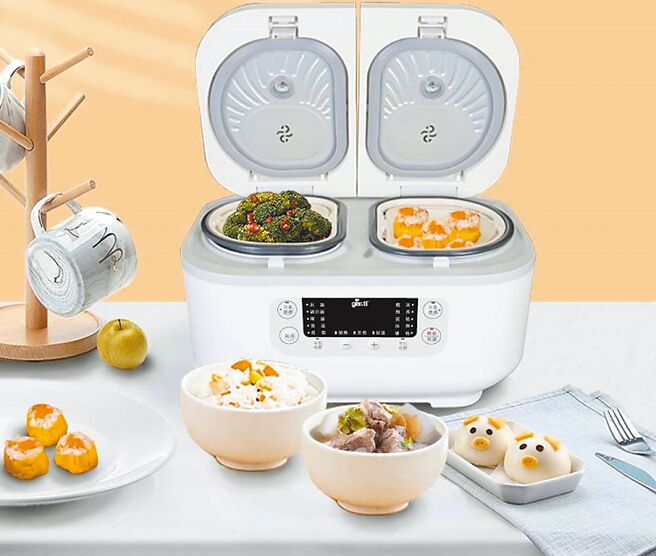 微风精品线上BREEZE TECH专区，Giaretti双厨双锅独立温控万用电子锅，原价4980元，优惠价2980元。（微风提供）