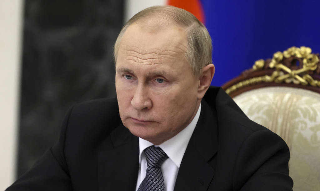俄罗斯总统普丁6月21日在莫斯科召开会议的神情。（美联社）(photo:ChinaTimes)