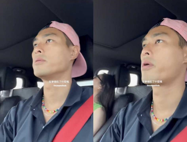 杨佑寧晒全家出游短片，被抓包边开车边用手机拍摄，而引来骂声。(取材自yoyang IG)