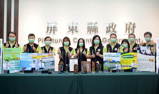 环保署日前公布全台各县市环境保护绩效评比，屏东县狂拿12项特优，轰出全项目大满贯。（林和生摄）