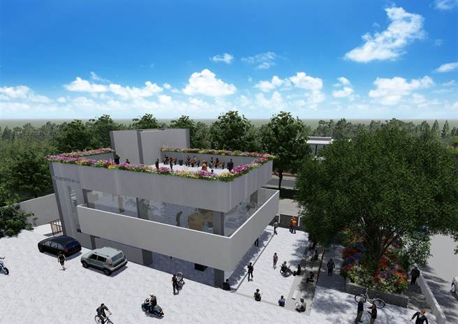 杨梅区新荣市民活动中心预计明年5月完工，届时可提供当地民眾大型聚会场所。（杨梅区公所提供／蔡明亘桃园传真）