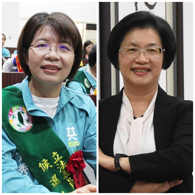 代表民进党参选彰化县长的黄秀芳 （左）、争取连任的国民党现任彰化县长王惠美。（资料照片合成）