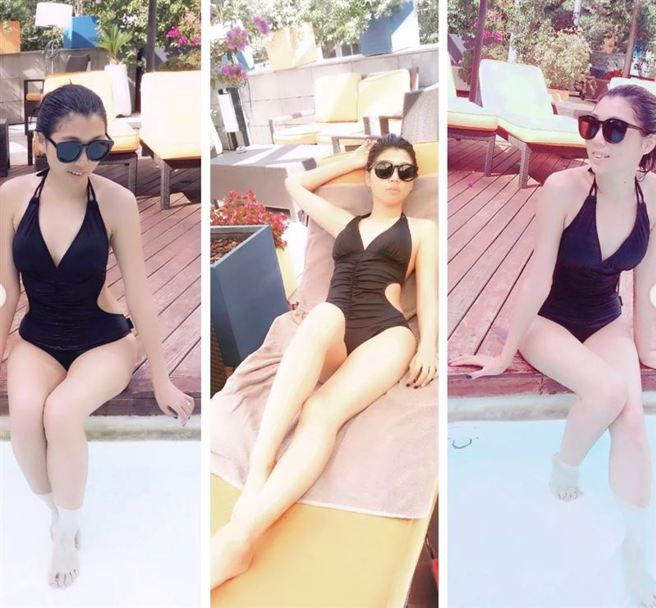 庄凯勛发文帮爱妻廖逸安庆生，并难得出卖了老婆的泳装美照。（图／取自庄凯勛IG）