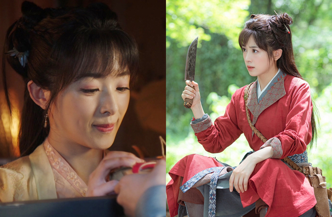 張含韻撞臉趙麗穎，私下也是好朋友。（圖／龍華電視提供）