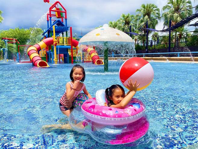 自来水园区「水乡庭园」户外戏水区7月2日将开放，连续两日「免费入园」。（北水处提供／张芷瑜台北传真）