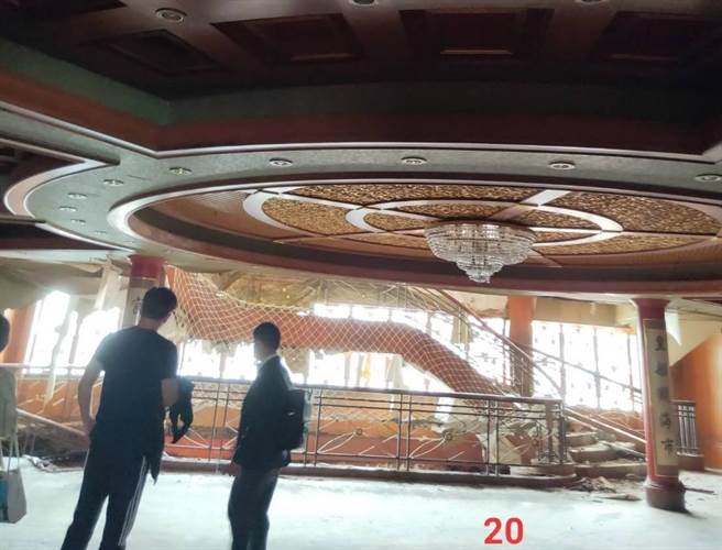 海上皇宫内部硬体现况。（戴小姐提供／袁庭尧高雄传真）