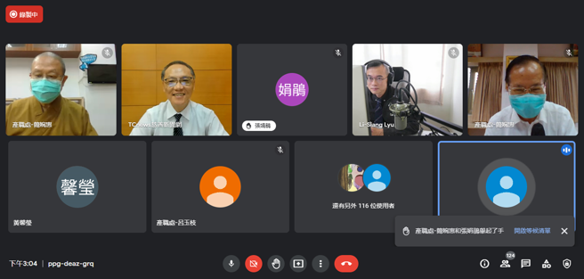 南華大學企業經營與人文講座邀請慈濟基金會顏博文執行長，林辰璋副校長致詞表示歡迎與感謝。(圖/南華大學提供)
