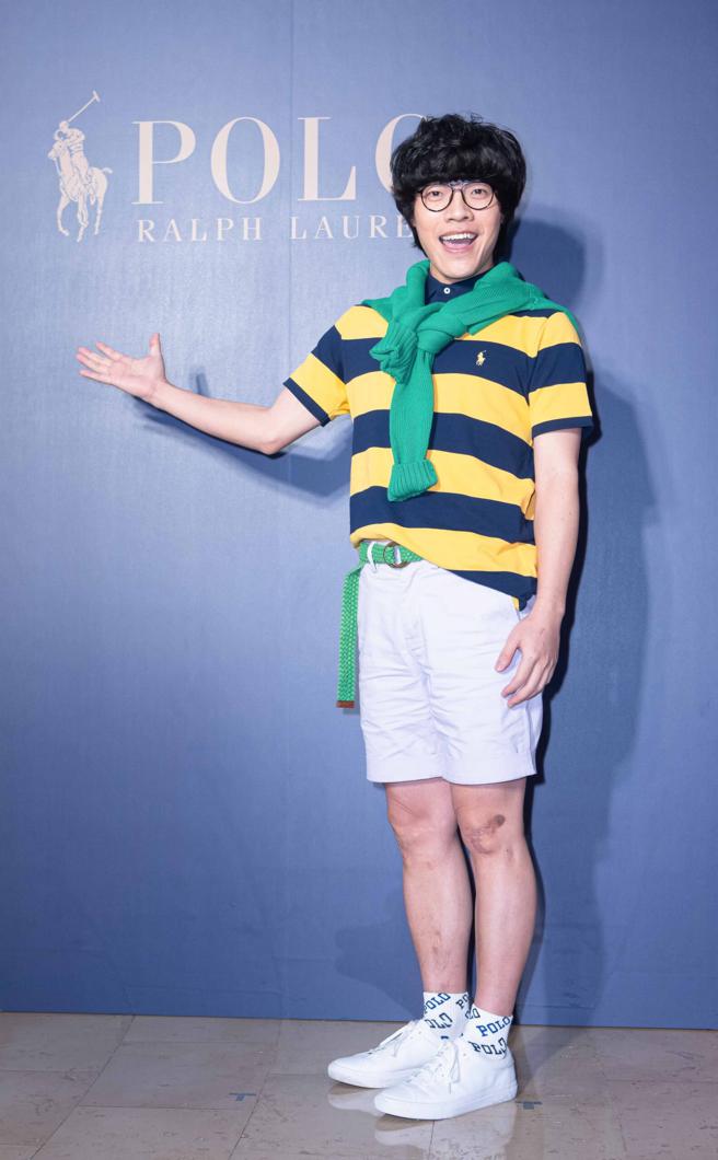 卢广仲收藏超过20件Polo衫，并透露自己的穿搭秘诀是扣子扣到第一颗。（摄影/吴松翰）