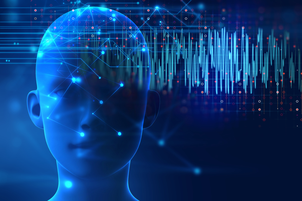 中方研究人員說，他們已在技術上獲得突破，可讓人腦發射無線電波，廣泛運用在從健康監測到意念控制的軍用雷達等各方面，圖為人腦發射電波示意圖。（達志影像/Shutterstock）