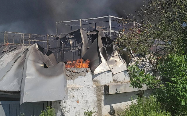 敖德薩地區遭俄軍飛彈攻擊。(圖／路透社)