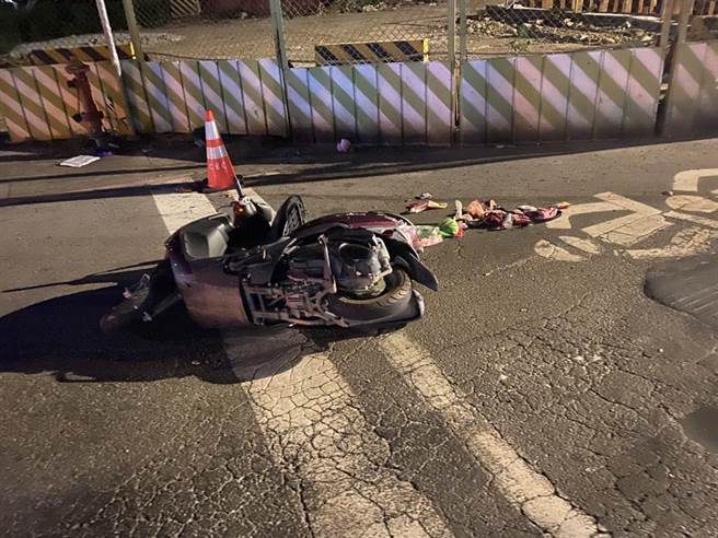 75歲陳姓女機車騎士因傷重不治身亡。（翻攝畫面／蔡明亘桃園傳真）