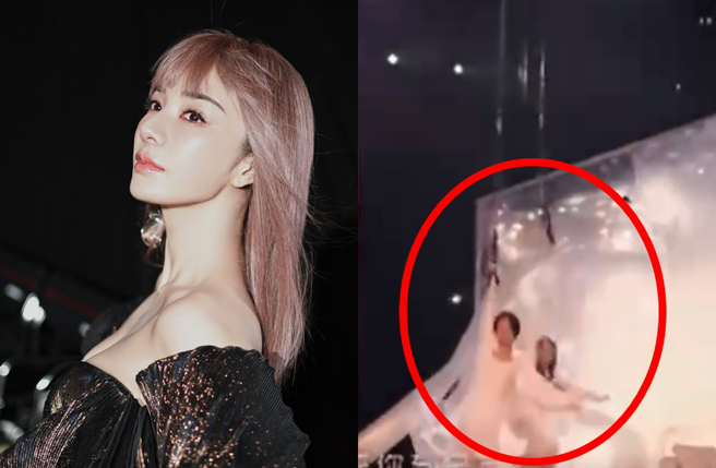 女星黄奕最新一期的综艺片段不慎坠落，令许多人关心。（图／黄奕微博）