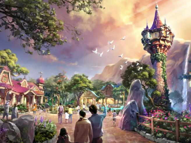 《魔法奇缘》高塔区。(图/翻摄自Tokyo Disney Resort)