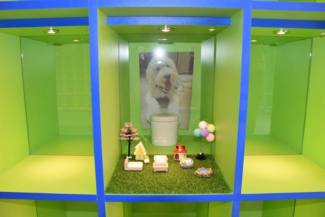 寵物天使園區內寵物身後塔位。（謝明俊攝）