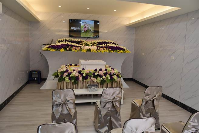 寵物天使園區內寵物追思靈堂。（謝明俊攝）