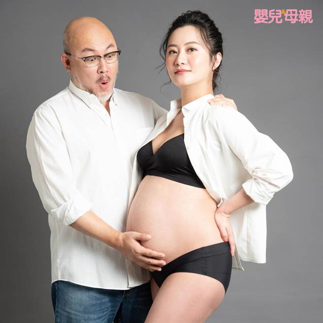 趙小僑（右）與老公劉亮佐求子過程相當艱辛。（嬰兒與母親雜誌提供）