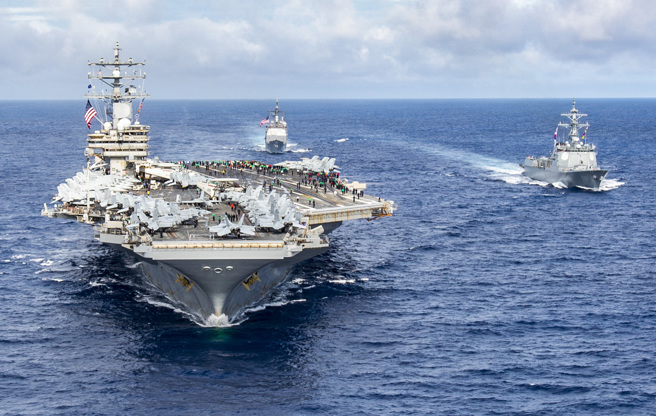 專家指出，中國大陸若想靠反艦彈道飛彈「輕鬆摧毀」美軍航艦，還須考慮衛星追蹤能力、殺傷鏈穩定性、移動目標攻擊能力、打擊群防衛能力等4大關鍵。（示意圖／DVIDS）