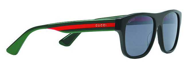Gucci方形镜框太阳眼镜，1万2900元。（Gucci提供）